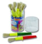 Pędzle szkolne z naturalnego włosia 9 szt w pudełku *6682*