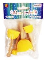 Pędzle z gąbki okrągłe 5 szt.: średnica 50, 40, 30, 20, 13 mm PG-4392 drewniana rączka*4392*