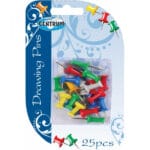 Pinezka tablicowa 25szt. Mix kolorów *8221*