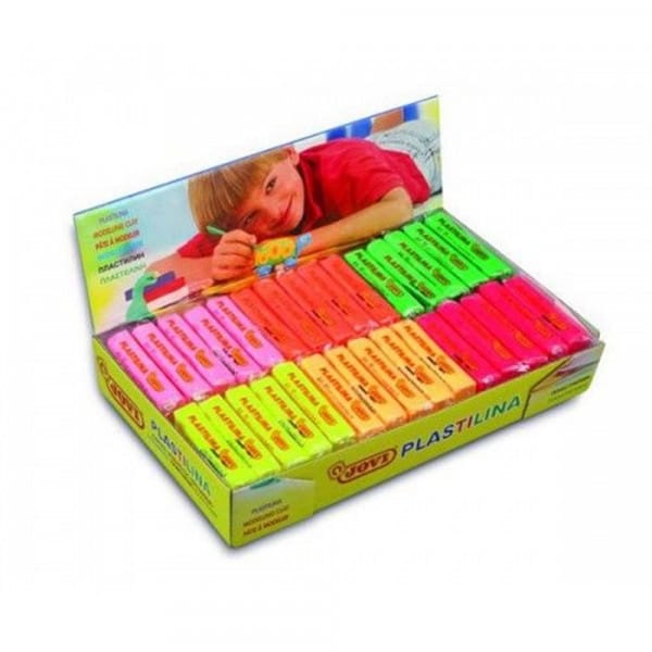 Plastelina 30 kostek po 50g 6 kolorów fluo *3377* Plastelina 30 kostek po 50g 6 kolorów fluo *3377* - obrazek 1