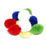 Pompony rozmiar: 40 mm ilość: 6 szt. kolor: mix *84219*