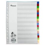 Przekładka do segregatora A4. nieprzezroczysta folia, 10 kolorów. *6725*