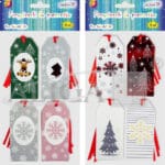 Przywieszki do prezentów NKX-2372 świąteczne 12szt. 9x4cm *2372*