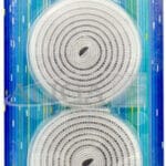 Rzep na taśmie w kolorze białym. Opakowanie zawiera 2 paski w rozmiarze 20mm x 2m. Do wszycia.*9496*