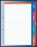 Segregator na akta osobowe z ringiem 2cm ABCDE wym. zew. 315x265x35mm -TAO/ FILE/3.5 - obrazek 2