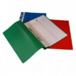 Skoroszyt akt osobowych A4 "Biurfol". Europerformacja na grzbiecie. Zawiera przegródki A,B,C,D.