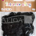 Sztuczne włosy w kolorze czarnym 14g *7714*