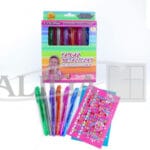 Tatuaż metaliczny - długopisy do twarzy i ciała + szablony FAD-6820 6 kolorów+2 szablony+dżety*6820*