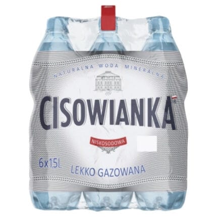Woda CISOWIANKA 1.5l lekko gazowana zgrzewka 6 szt.*10009*