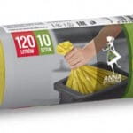 Worki do segregacji plastik żółte LDPE 120l (10 szt.) ANNA ZARADNA *7058*