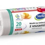 Worki na śmieci z uszami wytrzymałe 20L 30szt. białe (HD-LD) STELLA *9701*
