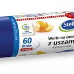 Worki na śmieci z uszami wytrzymałe 60L 20szt. granatowe (HD-LD) STELLA*9725*