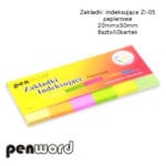 Zakładka indeksująca papierowa 6 kolorów po 40 kartek. Wymiar 2x5cm *9051*