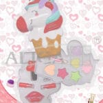 Zestaw pudrowy ZP-2456 6 cieni, 3 szminki, 1 pędzelek, 1 lakier do paznokci *2456*