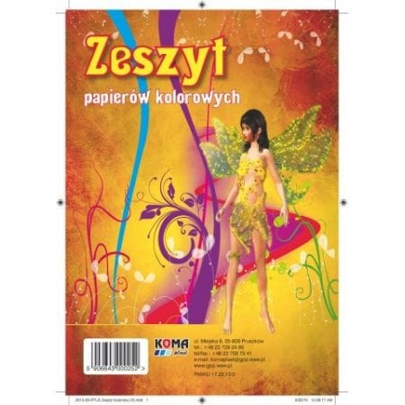 Zeszyt papierów kolorowych A-5 *4400* Zeszyt papierów kolorowych A-5 *4400* - obrazek 1