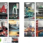 PROMO Zeszyt A4 42 kartek niebieska linia Pigna City Black&White 0229248C*8894*