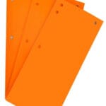 Przekładki kartonowe 1/3 A4 DOTTS pomarańczowy 100sztuk 240x105mm*1362*1834*1522*2444*