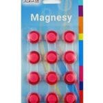 PROMO Magnesy różowe przezroczyste MG-3013 20mm.12szt./blister *3013*