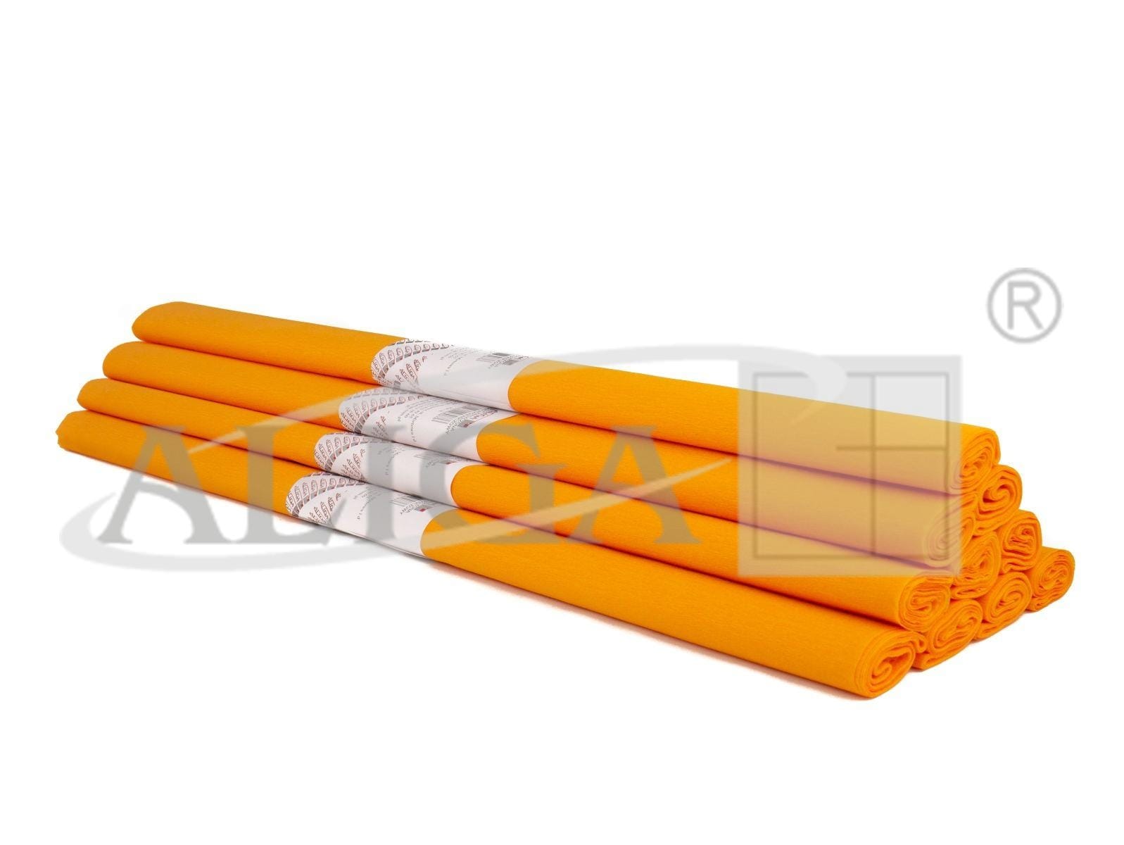 ali0876 Bibuła marszczona KR-18 jasnopomarańczowa 10szt. *0876* - obrazek 1