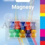Magnesy MAG-1496 mix kolorów, rozm. 1,2 x 1,8cm, blist. 10szt. *1496*