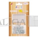 Agrafki AGR-6040 srebrne, rozm. 22mm, op. 50szt. *6040*