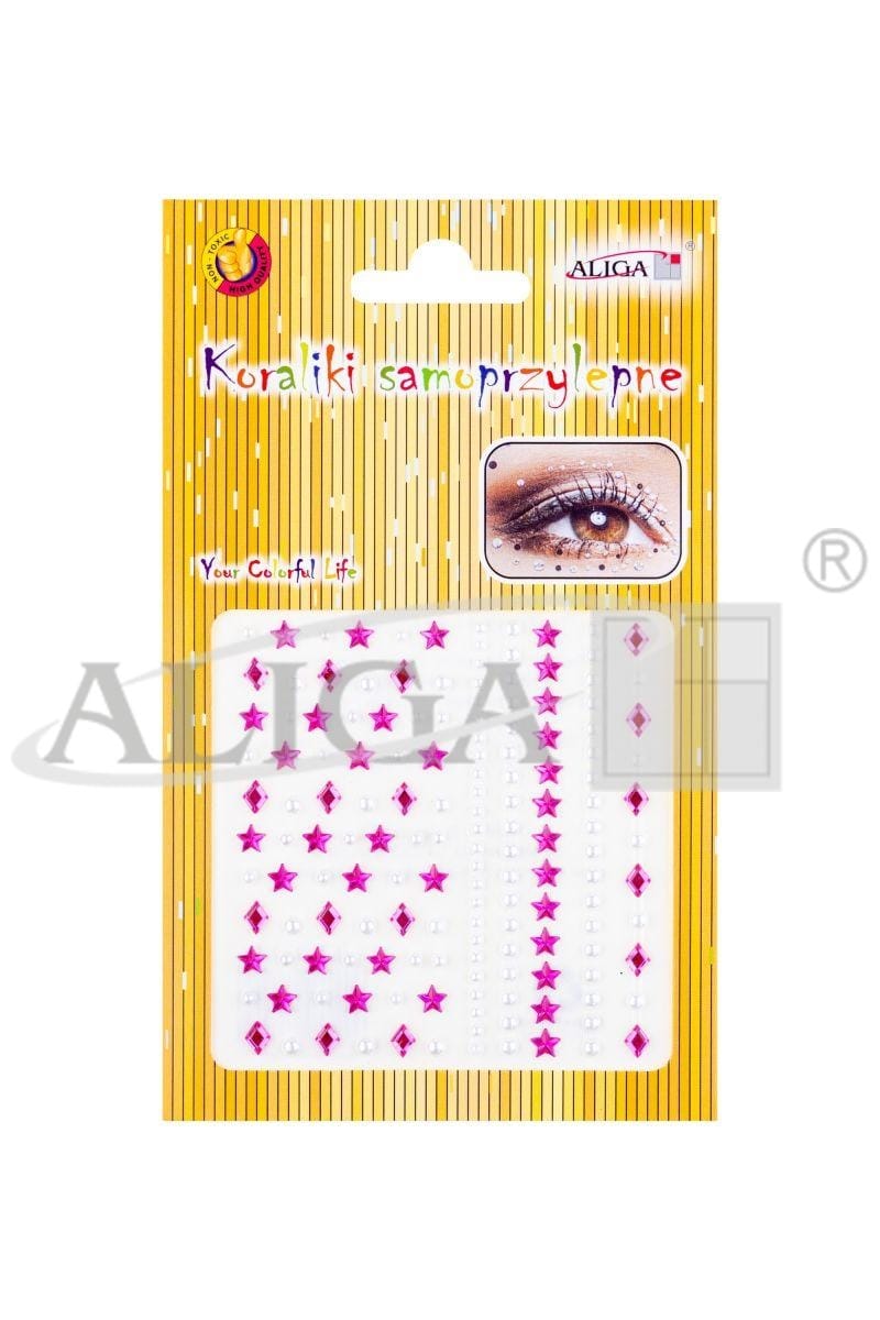 ali7499 Dżety JET-9214 kryształki samoprzylepne, mix wzorów i kolorów, blist. 9x9,5cm *7499* - obrazek 1