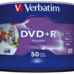 Płyta DVD+R VERBATIM AZO, 4,7GB, prędkość 16x, cake, 50szt., do nadruku