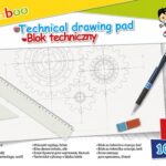 Blok techniczny GIMBOO, A4, 10 kart., 150gsm, biały