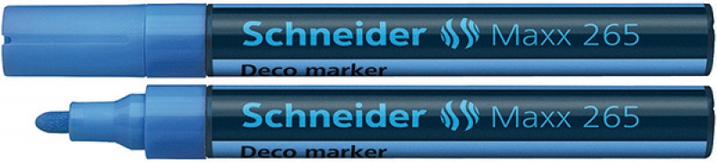 101660-65854-marker_kredowy_schneider_maxx_265_deco_okragl-800w Marker kredowy SCHNEIDER Maxx 265 Deco, okrągły, 2-3mm, zawieszka, jasnoniebieski - obrazek 1