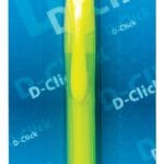 Zakreślacz automatyczny DONAU D-Click, 1-4mm (linia), blister, żółty