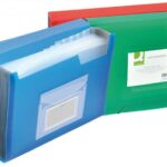 Teczka harm. z gumką Q-CONNECT, PP, A4, 6-przegr., mix kolorów (opakowanie 12 szt.)