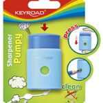 Temperówka KEYROAD Pumpy-Up, plastikowa, pojedyncza, blister, mix kolorów