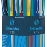 Długopis automatyczny SCHNEIDER K15, M, miks kolorów (opakowanie 50 szt.)