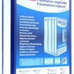 Segregator ofertowy DONAU, PP, A4/4RD/50, niebieski