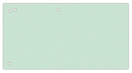 Przekładki OFFICE PRODUCTS, karton, 1/3 A4, 240x105mm, 100szt., zielone