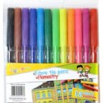 Flamastry GIMBOO, 12szt. na zawieszce, mix kolorów