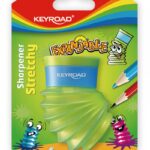 Temperówka KEYROAD Stretch Expandable, plastikowa, podwójna, blister, mix kolorów