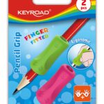 Uchwyt ergonomiczny KEYROAD Pencil Grip, 2szt., blister, mix kolorów