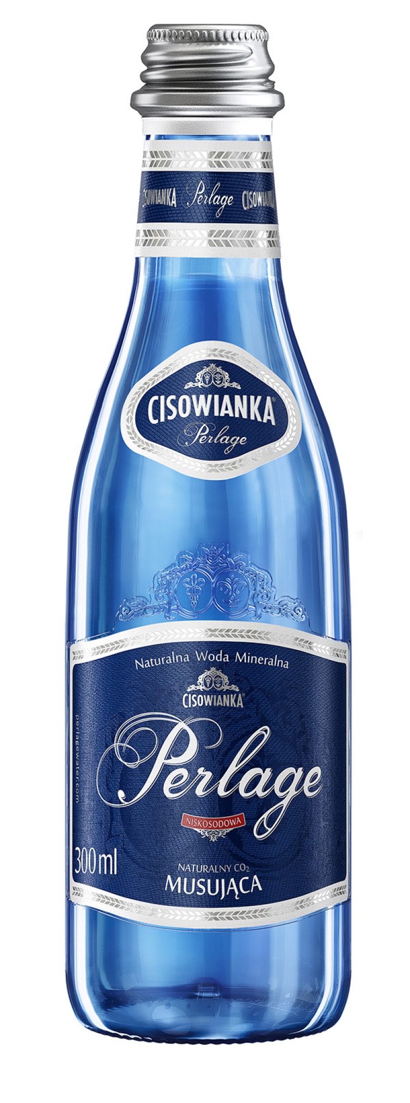 112021-71887-woda_cisowianka_perlage_musujaca_butelka_szkl-800w Woda CISOWIANKA Perlage, musująca, butelka szklana, 0,3l (opakowanie 24 szt.) - obrazek 1