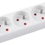 Przedłużacz OFFICE PRODUCTS, 3 gniazda, 5m, z uziemieniem, biały