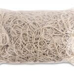 Gumki recepturki OFFICE PRODUCTS, średnica 100mm, 1,5x1,5mm, 60% kauczuku, 1000g, zgrzewka, białe