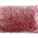 Gumki recepturki OFFICE PRODUCTS, średnica 130mm, 1,5x3mm, 60% kauczuku, 1000g, zgrzewka, czerwone