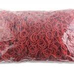 Gumki recepturki OFFICE PRODUCTS, średnica 20mm, 1,5x1,5mm, 60% kauczuku, 1000g, zgrzewka, czerwone