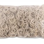 Gumki recepturki OFFICE PRODUCTS, średnica 25mm, 1,5x1,5mm, 60% kauczuku, 1000g, zgrzewka, białe