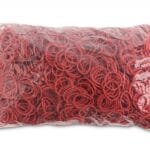 Gumki recepturki OFFICE PRODUCTS, średnica 25mm, 1,5x1,5mm, 60% kauczuku, 1000g, zgrzewka, czerwone