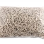 Gumki recepturki OFFICE PRODUCTS, średnica 50mm, 1,5x3mm, 60% kauczuku, 1000g, zgrzewka, białe
