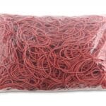 Gumki recepturki OFFICE PRODUCTS, średnica 60mm, 1,5x1,5mm, 60% kauczuku, 1000g, zgrzewka, czerwone