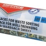Worki na śmieci domowe OFFICE PRODUCTS, do segregacji makulatury, mocne (LDPE), 120l, 10szt., niebieskie