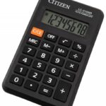 Kalkulator kieszonkowy CITIZEN LC310NR, 8-cyfrowy, 114x69mm, czarny