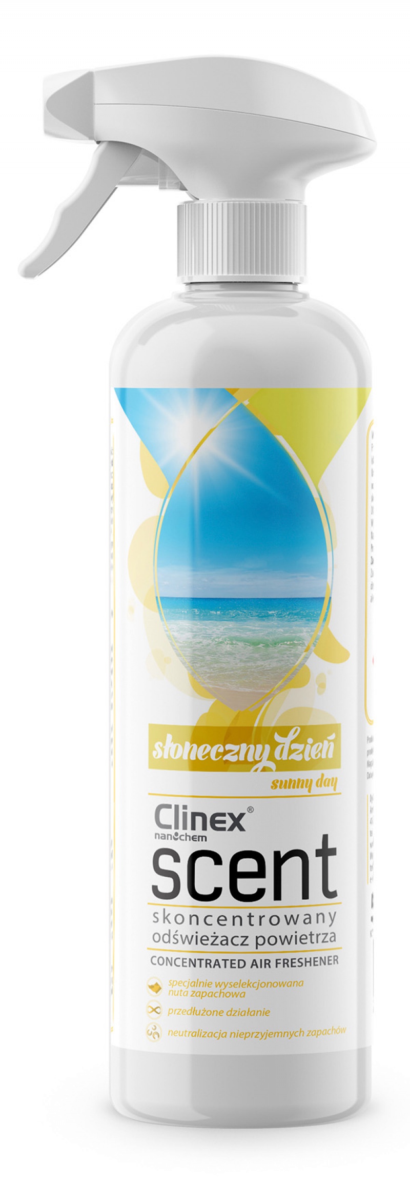 171112-166938-odswiezacz_powietrza_clinex_scent_sloneczny_-800w Odświeżacz powietrza CLINEX Scent Słoneczny Dzień, skoncentrowany, 500ml - obrazek 1
